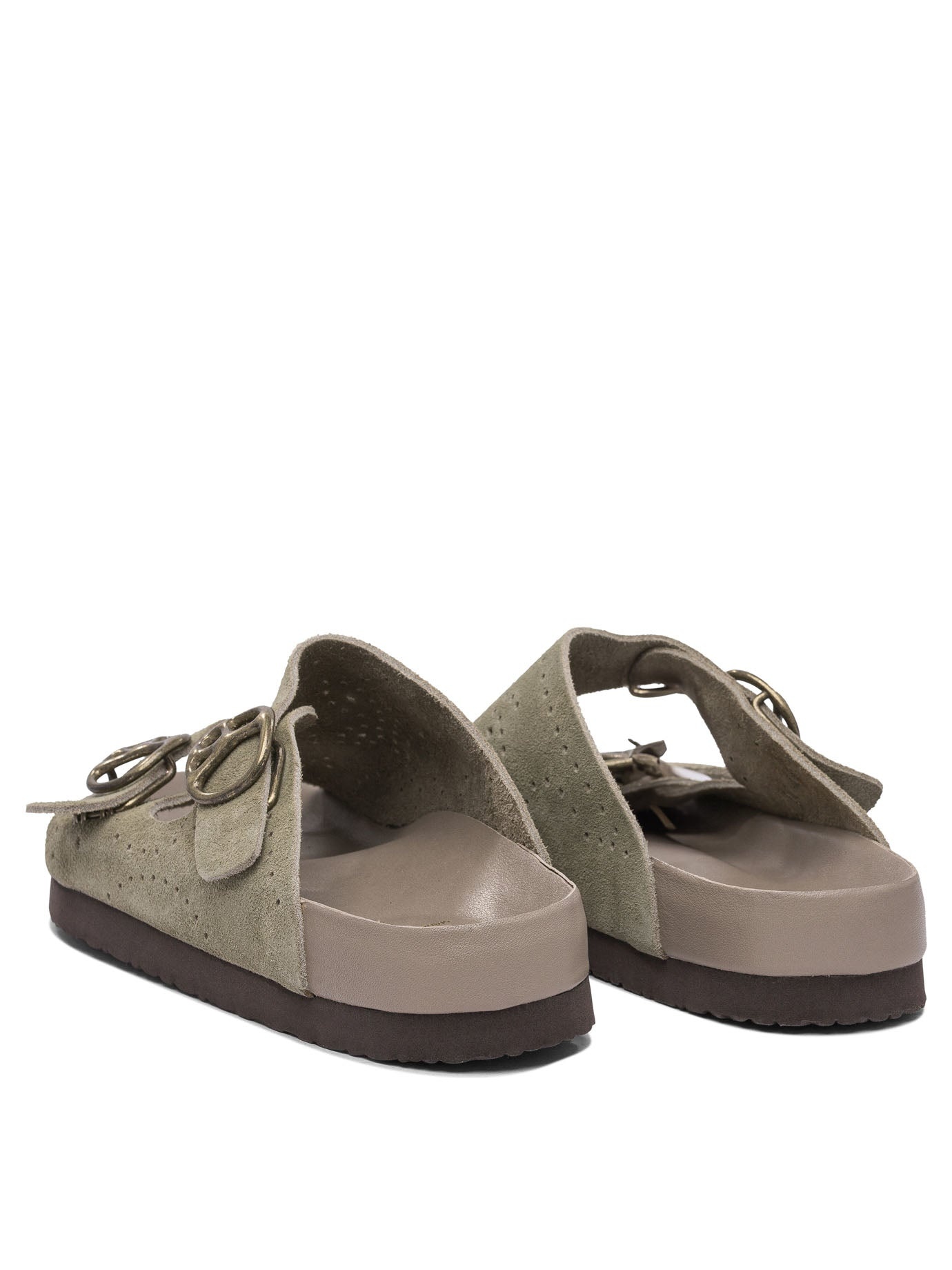 サンダル Needles Sandals Beige Needles Double Strap Sandal - Suede Lthr. – unexpected store