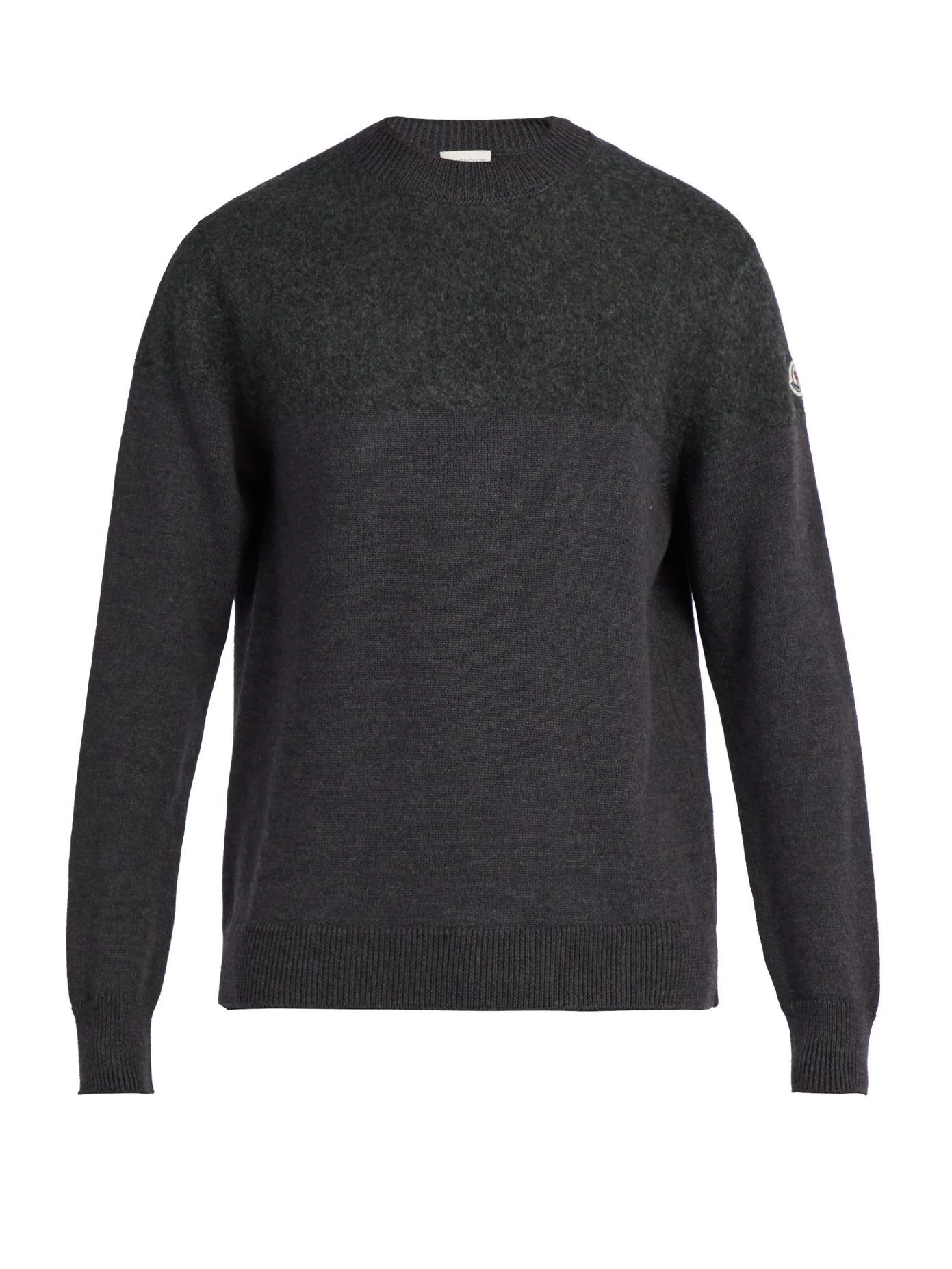 Crew-neck wool sweater - 1