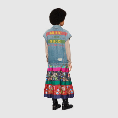 GUCCI Gucci 100 sleeveless denim jacket outlook