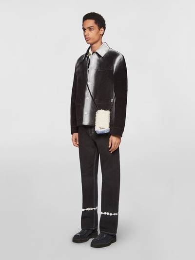 Marni SHEARLING IPHONE CASE WITH SPRAYED DETAILING outlook