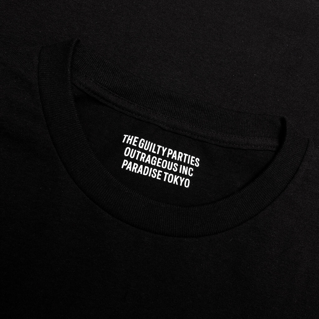 CREWNECK T-SHIRT TYPE 6 - BLACK - 4