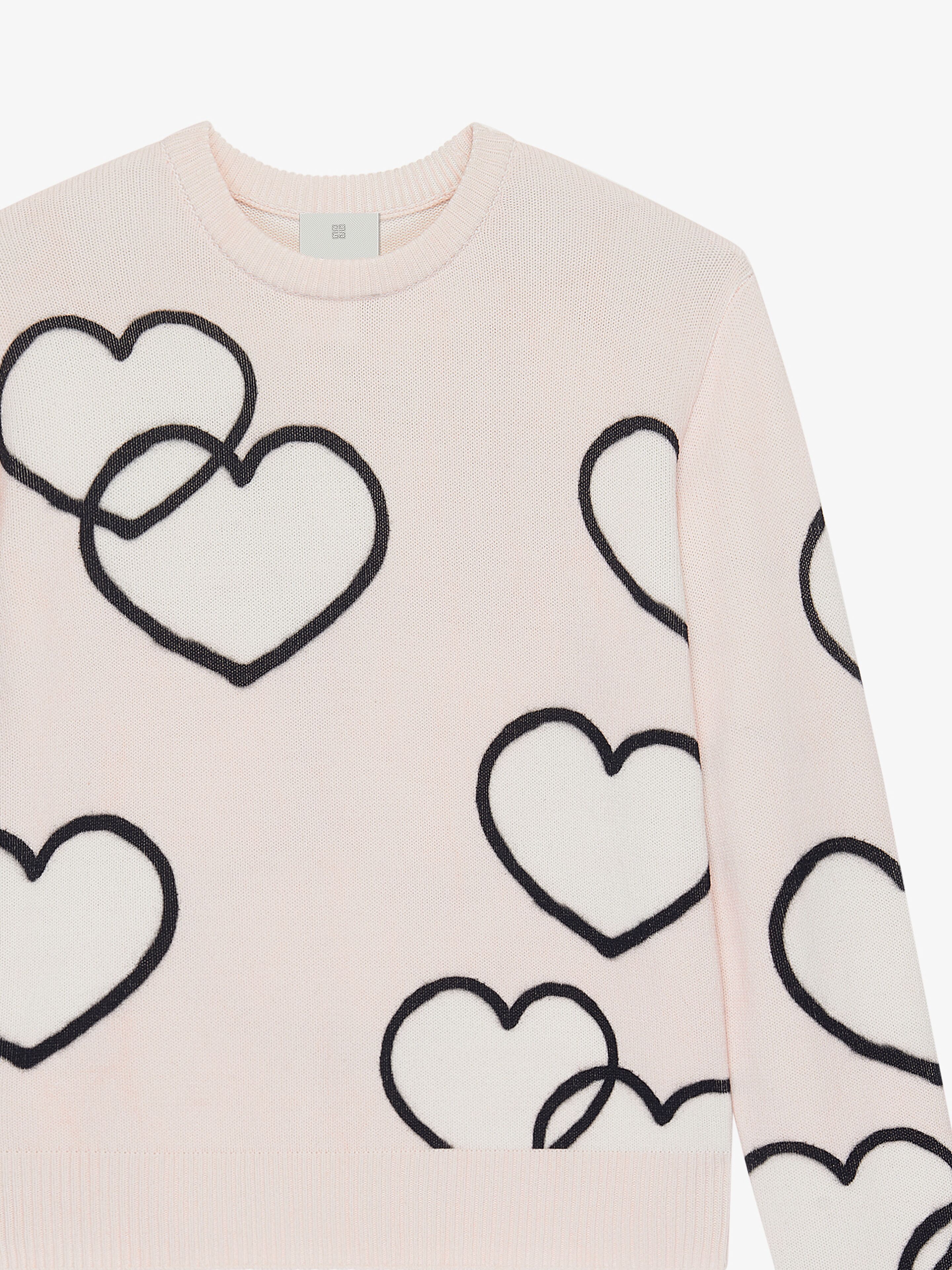 SWEATER IN WOOL AND CASHMERE WITH TAG EFFECT PATTERN - 5