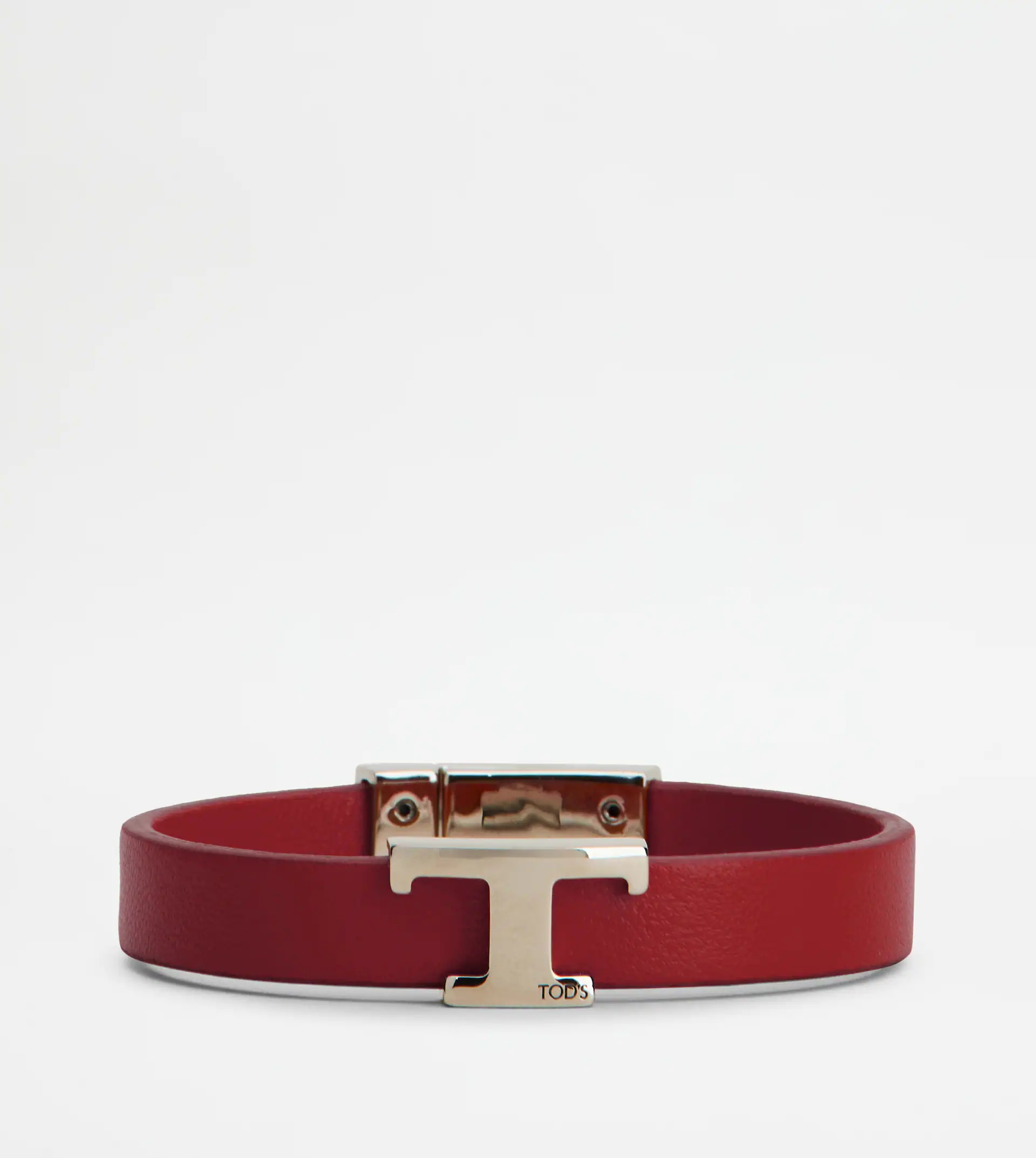 TIMELESS BRACELET IN LEATHER - RED - 1