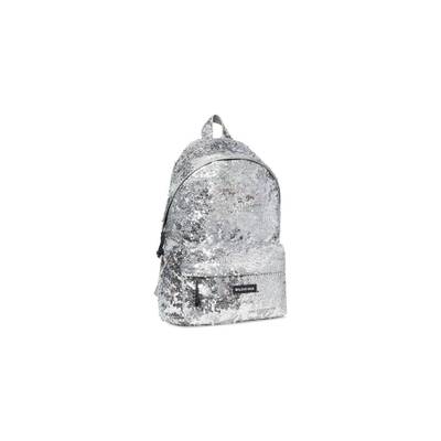 BALENCIAGA Men's Explorer Backpack With Embroidered Sequin  in Silver outlook