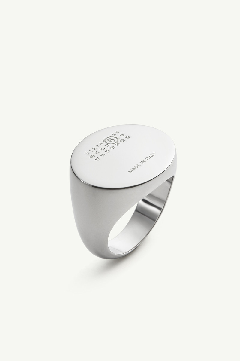 Numeric oval ring 4