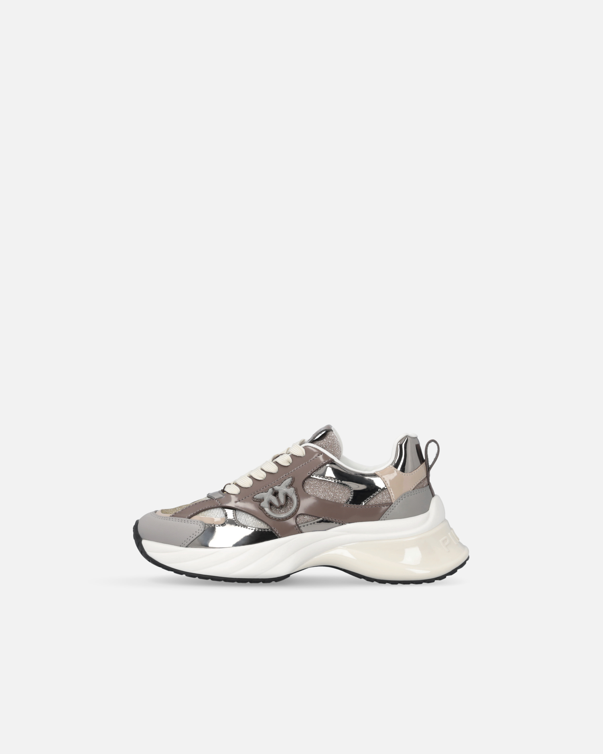 GLITTERY SNEAKERS WITH LOVE BIRDS LOGO - 5