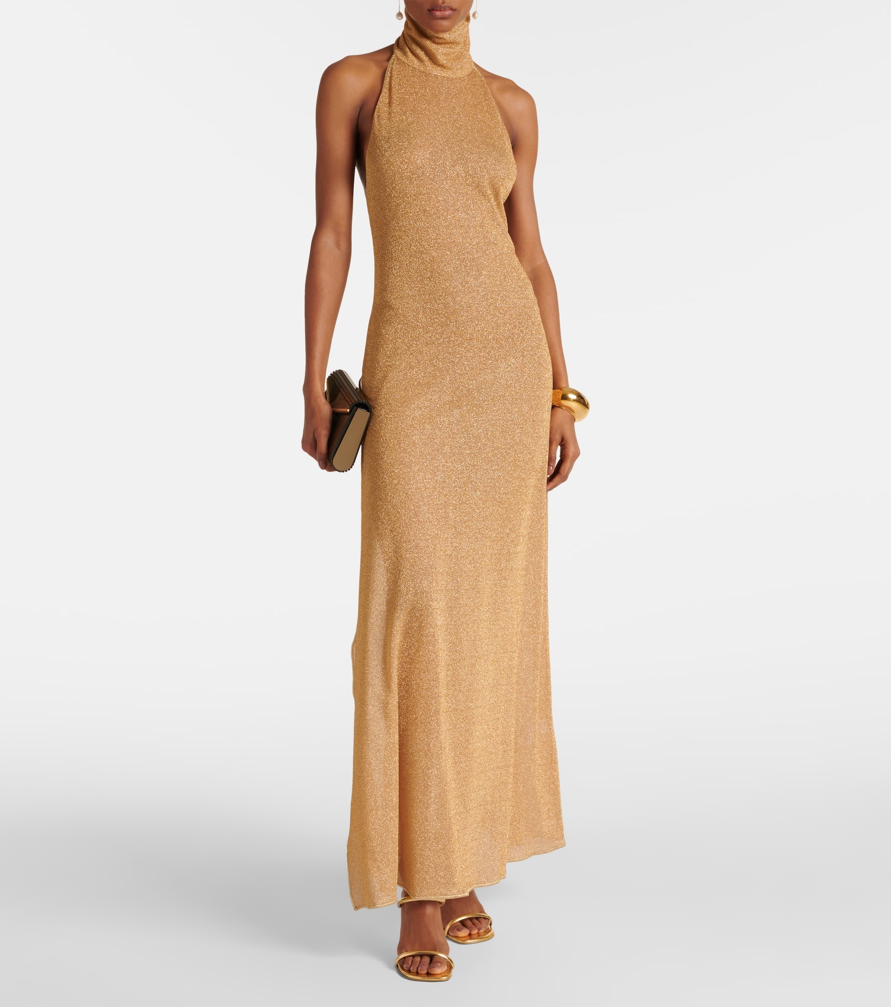 Lumière metallic maxi dress - 2