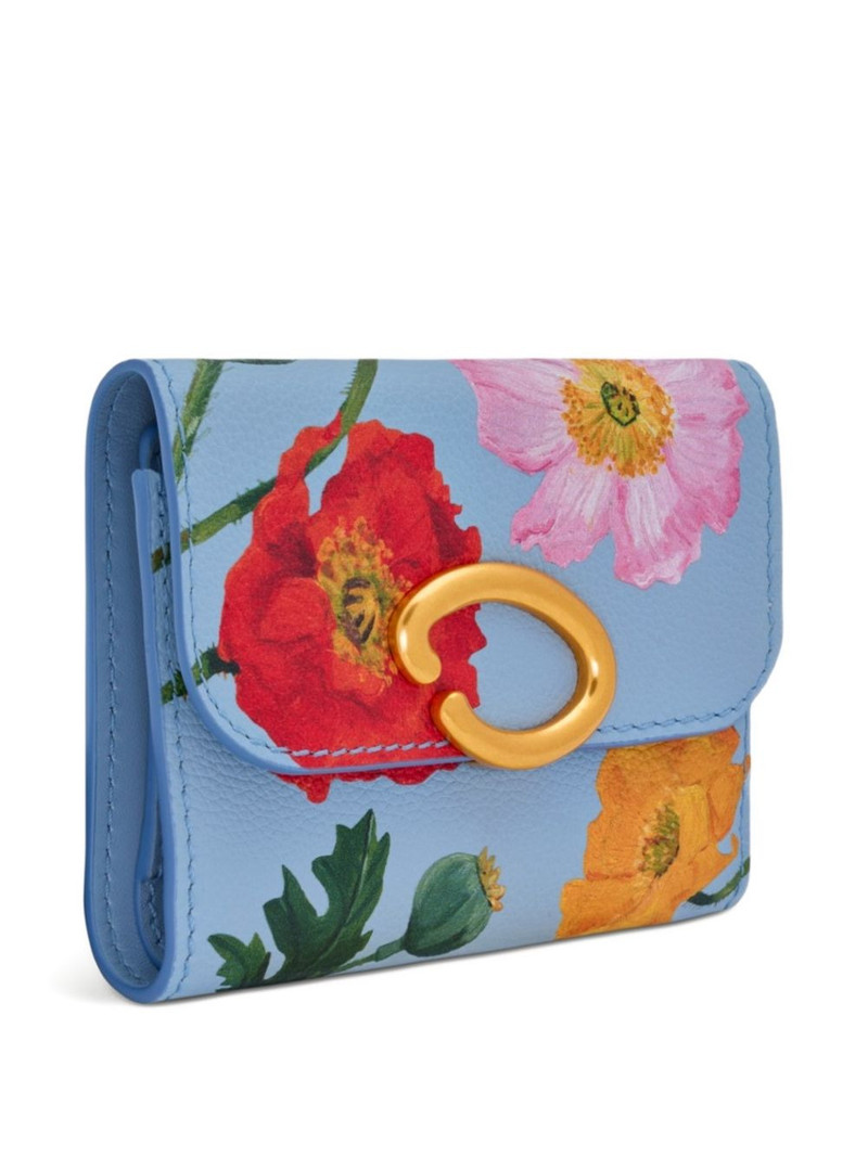 poppy-printed trifold wallet 3
