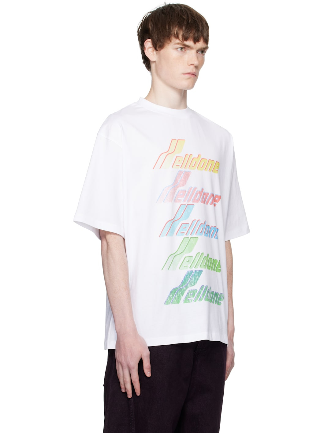 White Multi Rainbow Logo T-shirt - 2