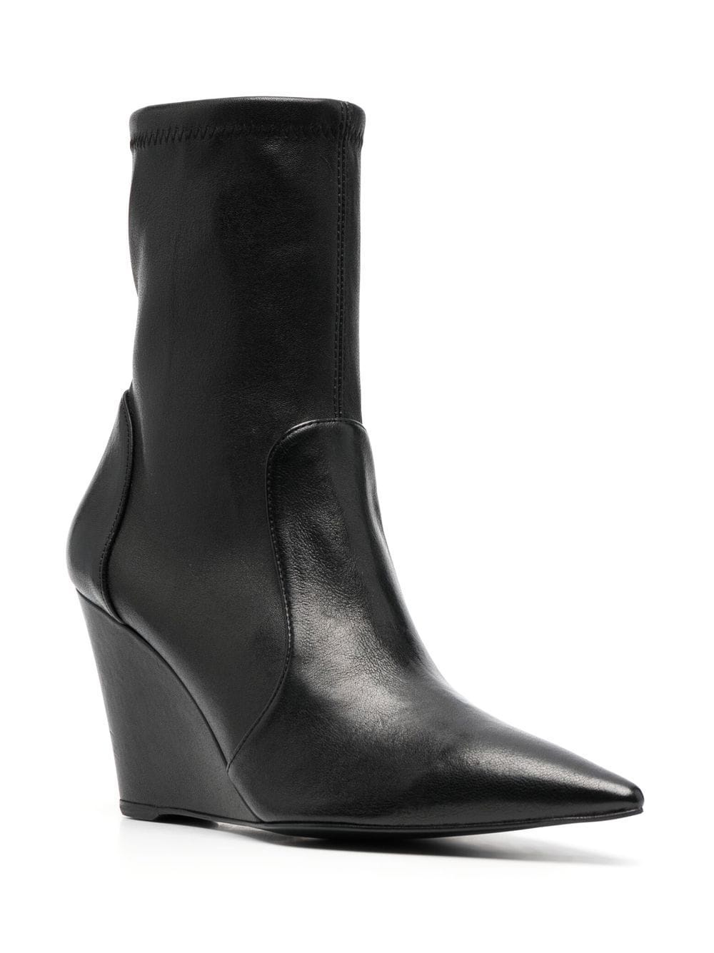 90mm pointed-toe wedge boots - 2