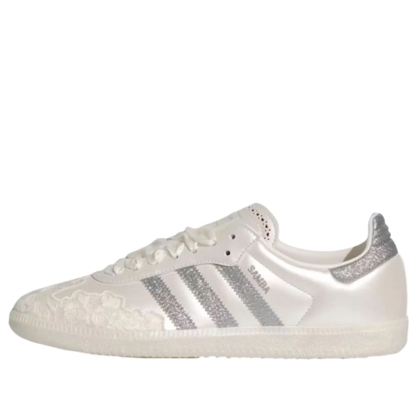 (WMNS) adidas Samba OG 'Chalk White Silver Metallic' HP3658 - 1