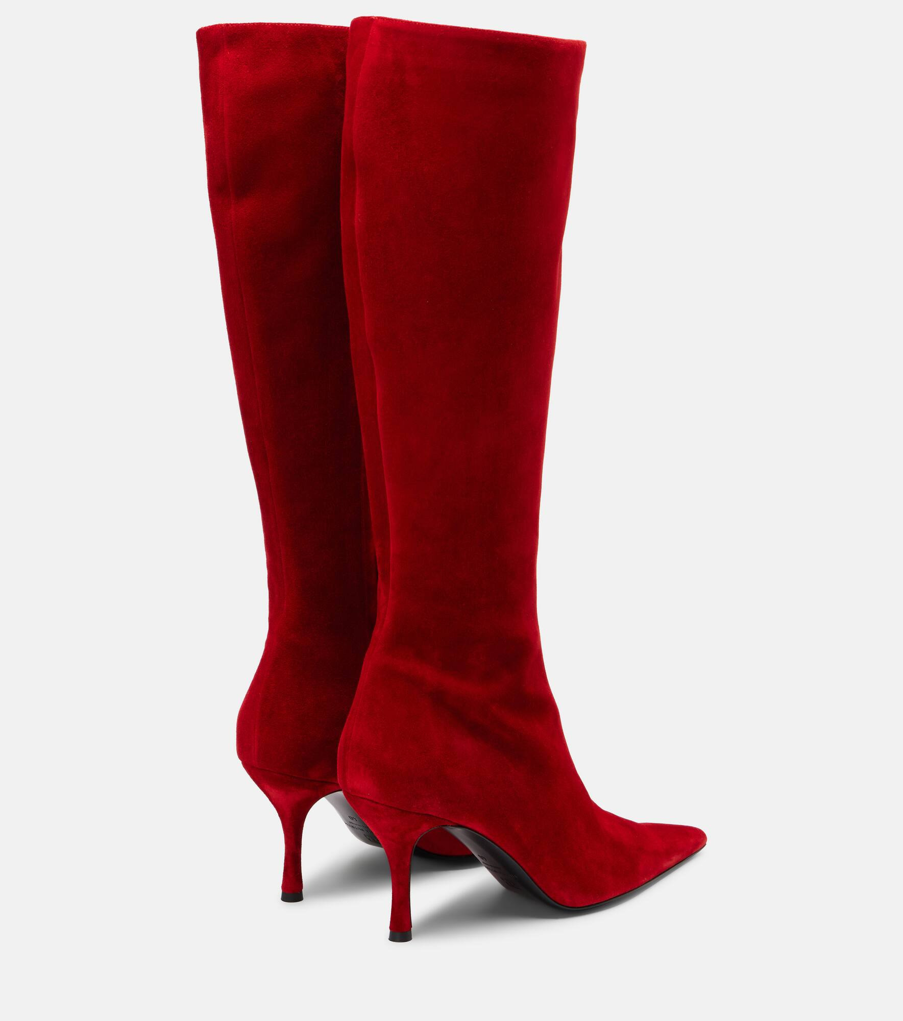 Suede knee-high boots - 2