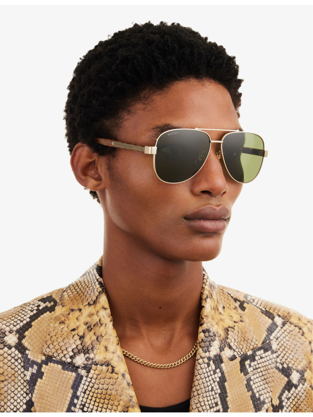 GG0528S 63 metal and acetate aviator sunglasses - 2