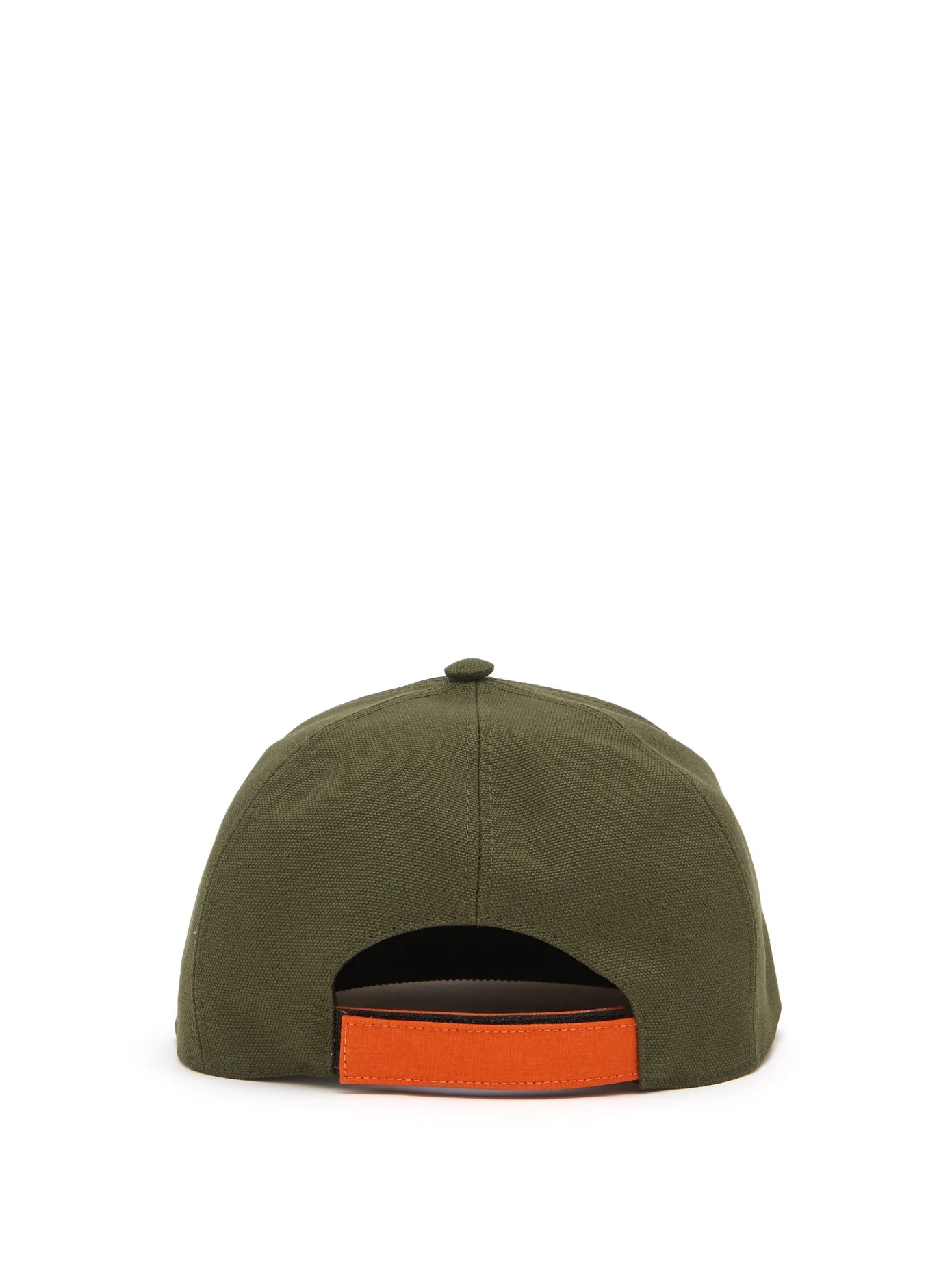 FF-embroidered suede and canvas baseball cap - 3