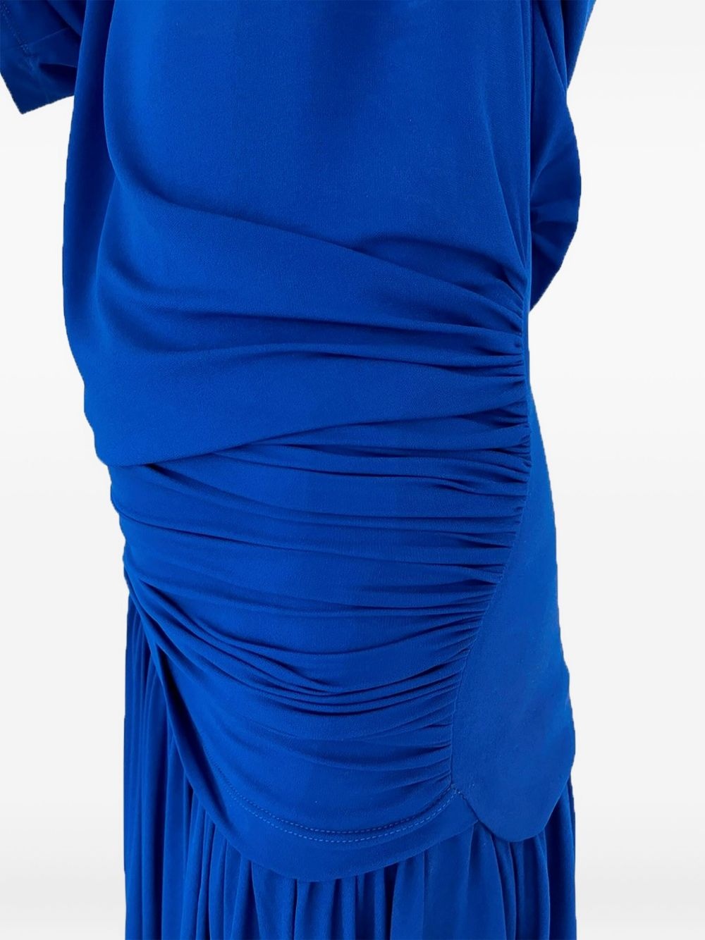 gathered-waist maxi dress - 5