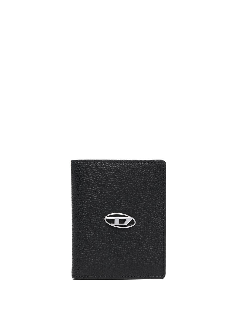 logo-plaque leather wallet - 1