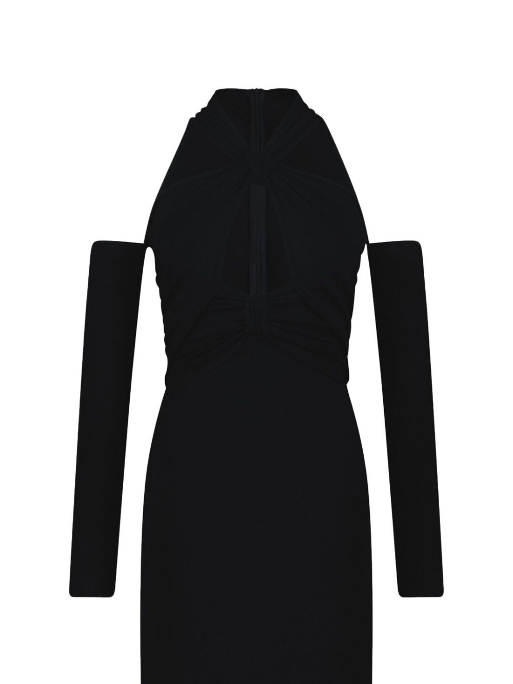 off-shoulder knitted dress - 2