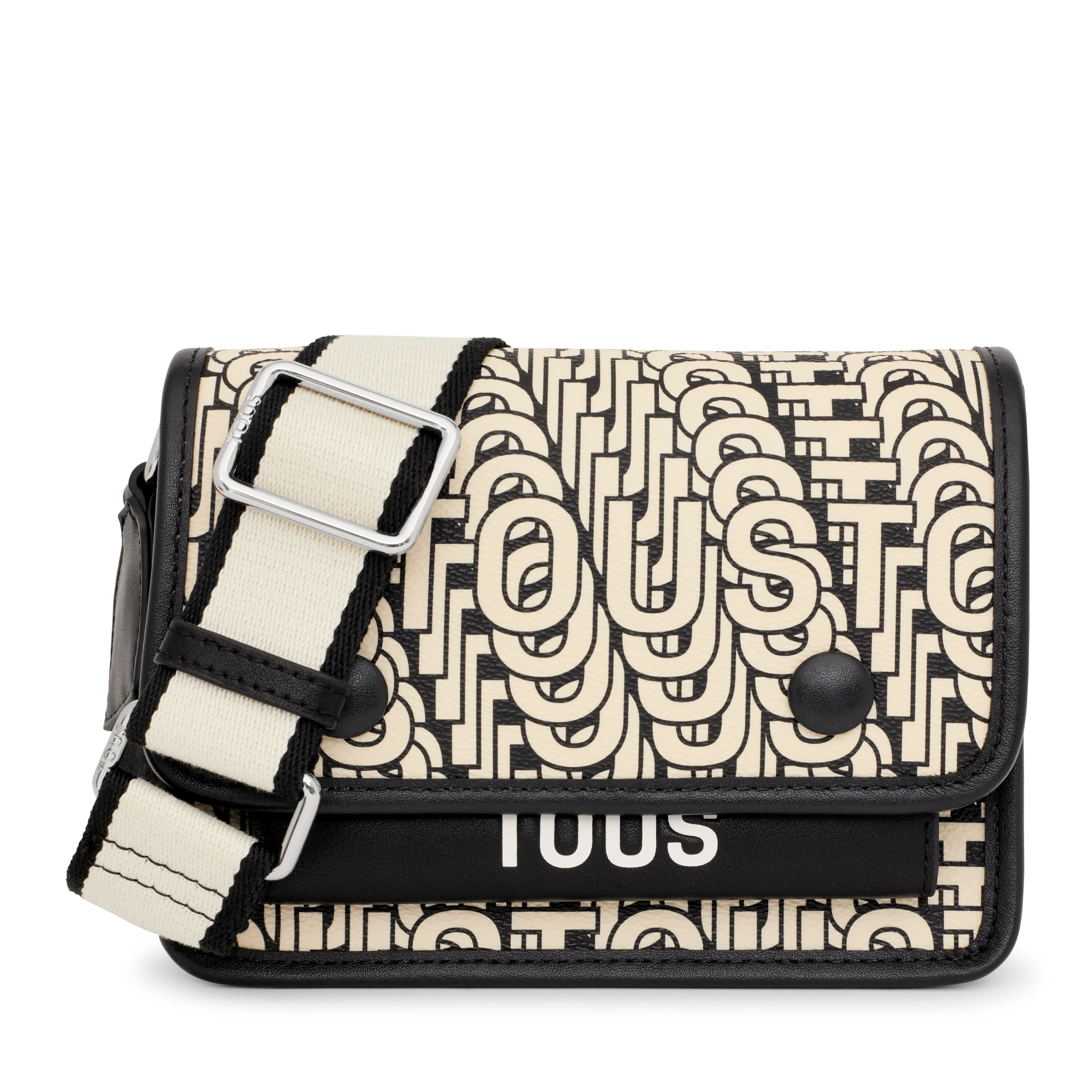Small beige and black Audree Crossbody bag TOUS Vera - 1