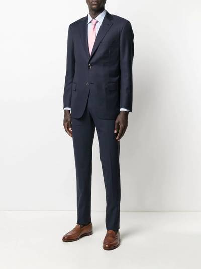 Brioni fitted single-breasted blazer outlook