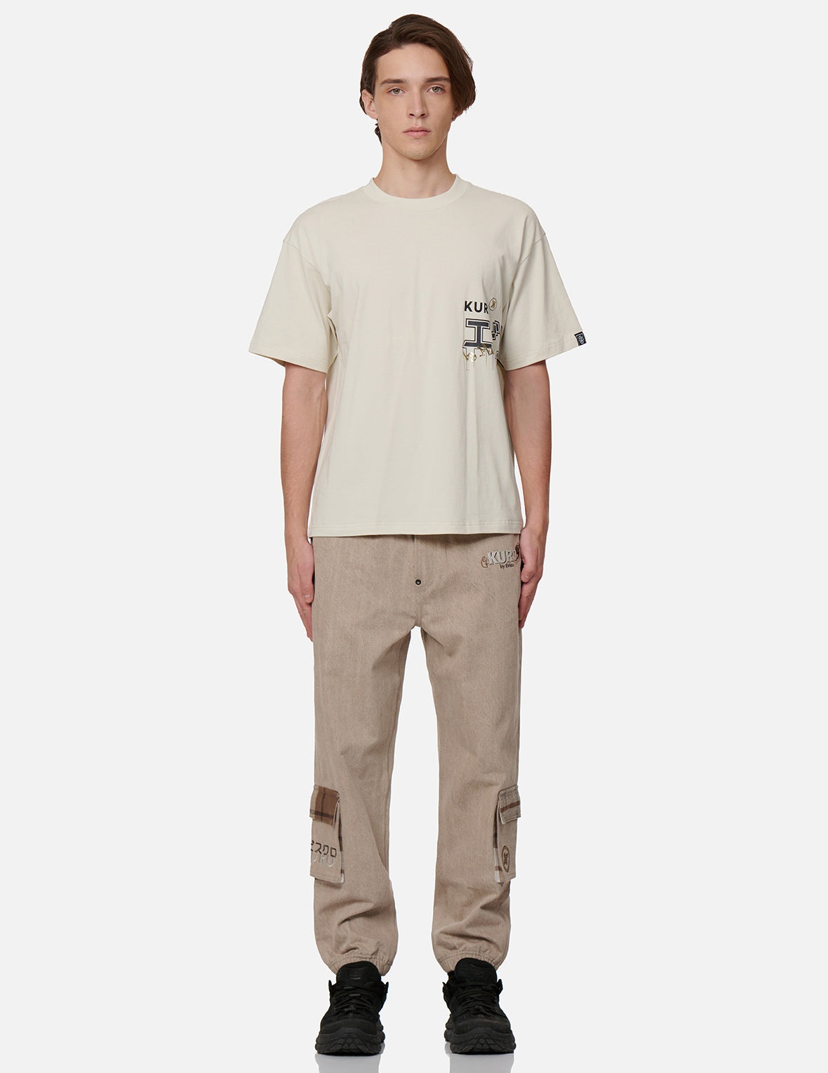 Plaid Flannel Pocket Jogger Jeans - 5