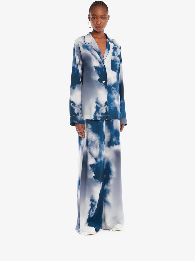 Blue Sky Pyjama Trouser in Blue - 3
