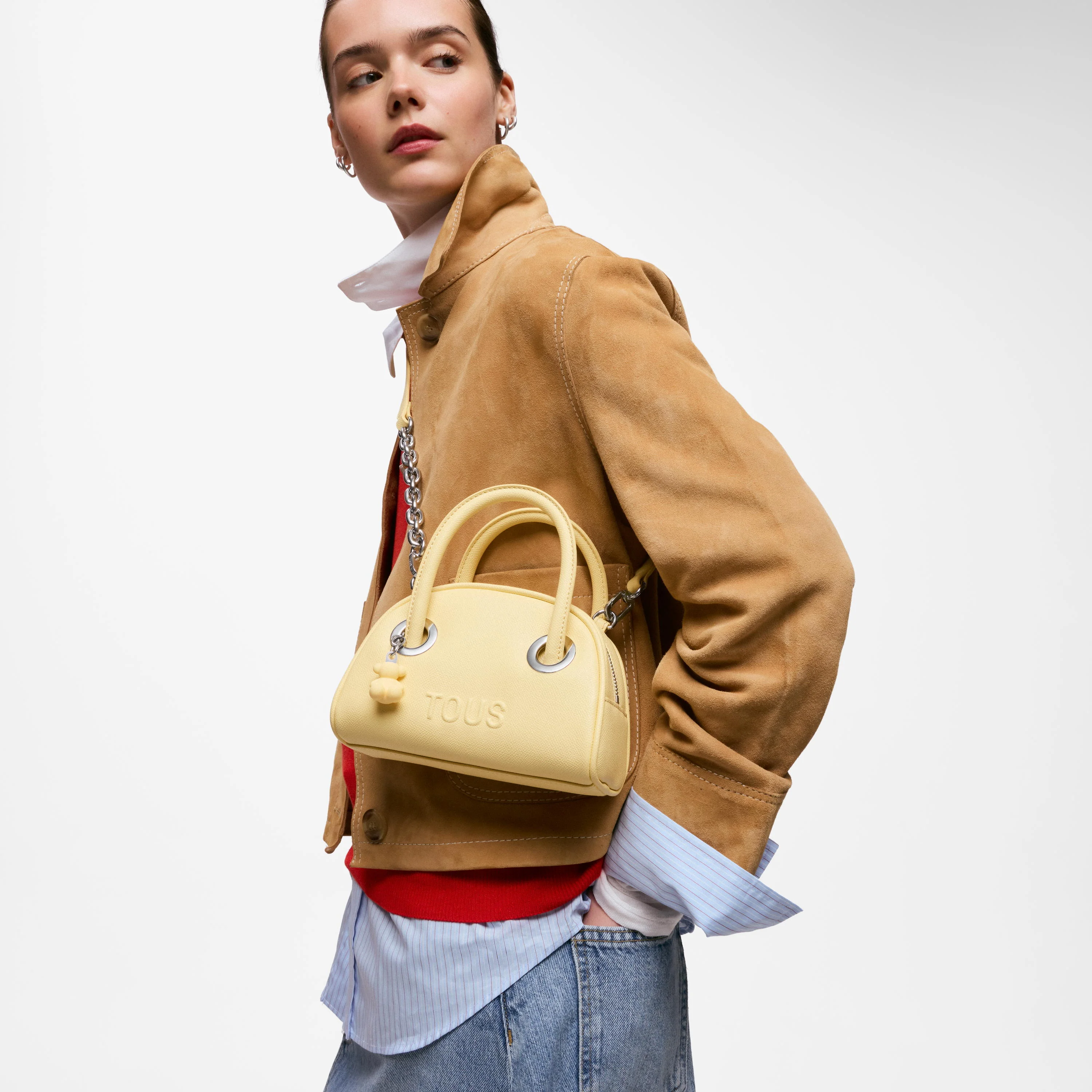 Small yellow Bowling bag TOUS Poppy - 1