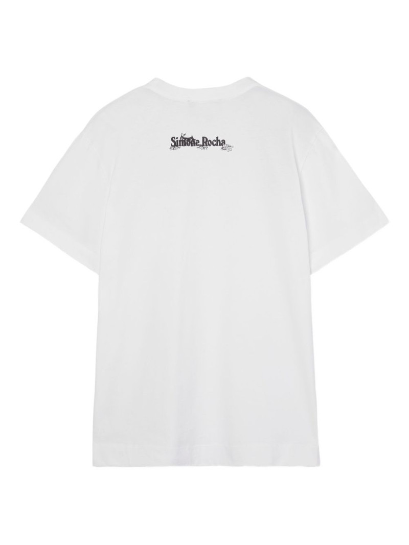 Simone Rocha Hare-print T-shirt outlook