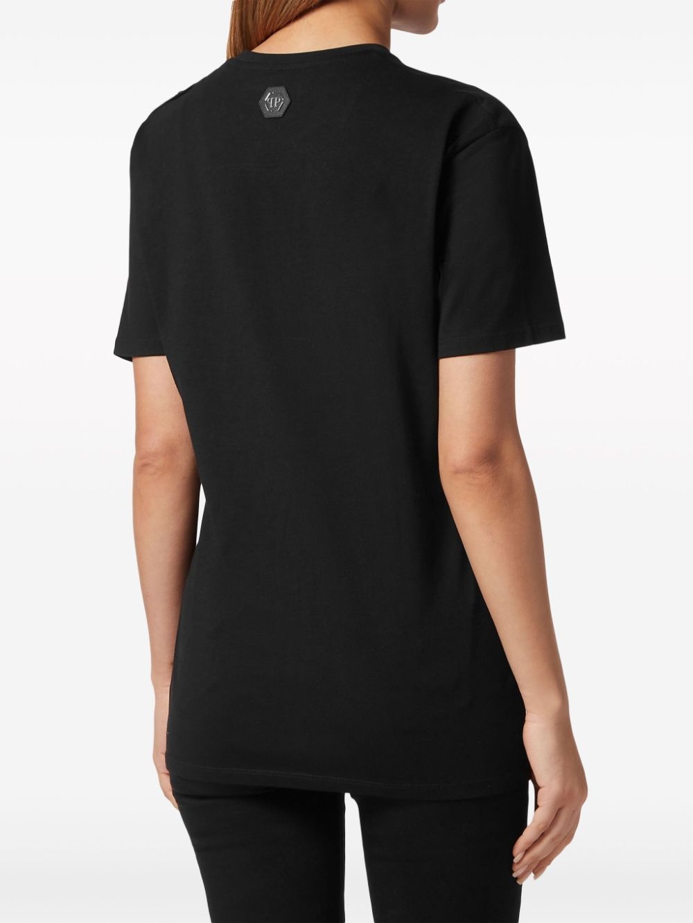 skull-embellished cotton T-shirt - 3