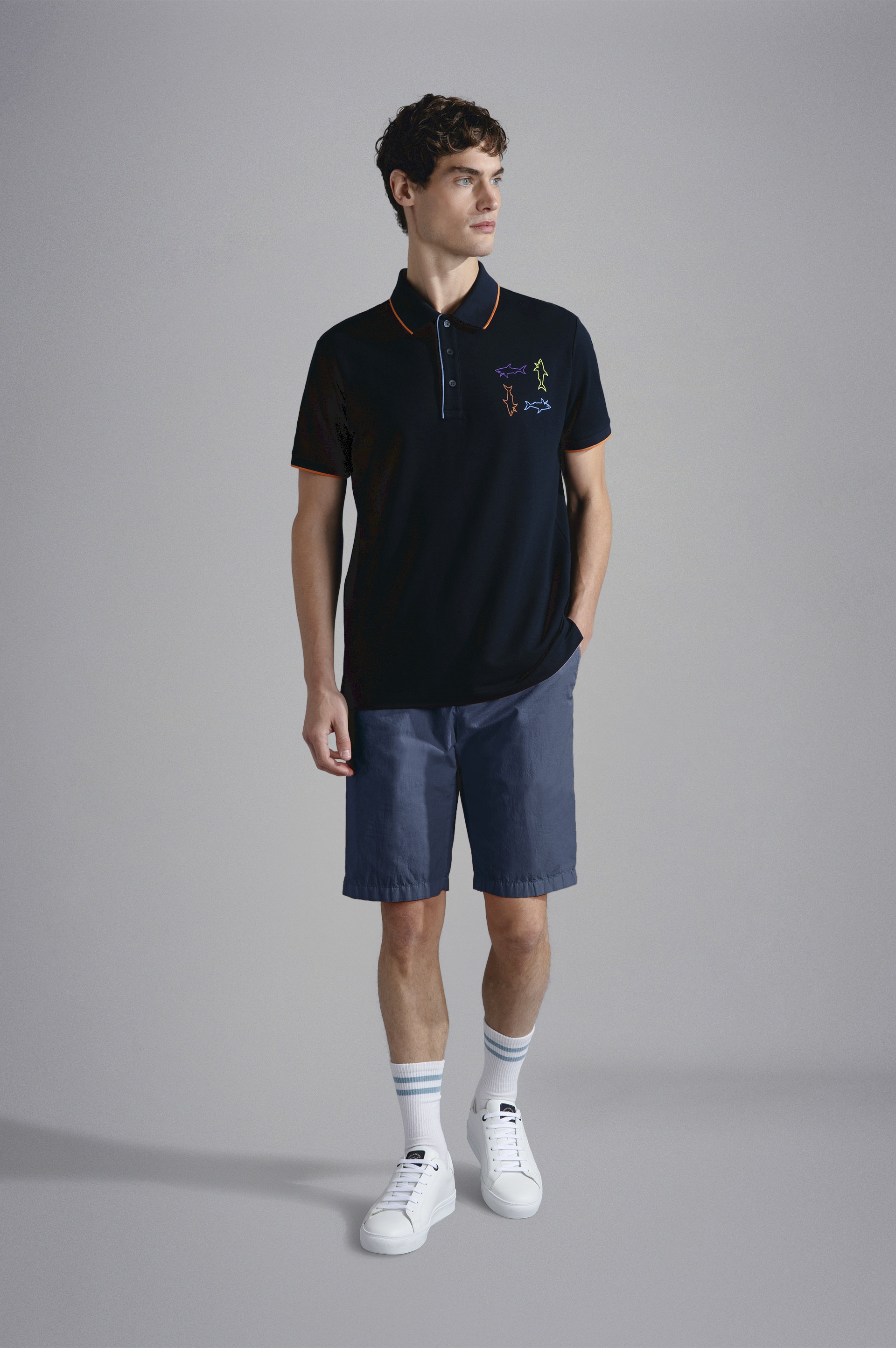 ULTRA-LIGHT POPLIN COTTON BERMUDA SHORTS - 2