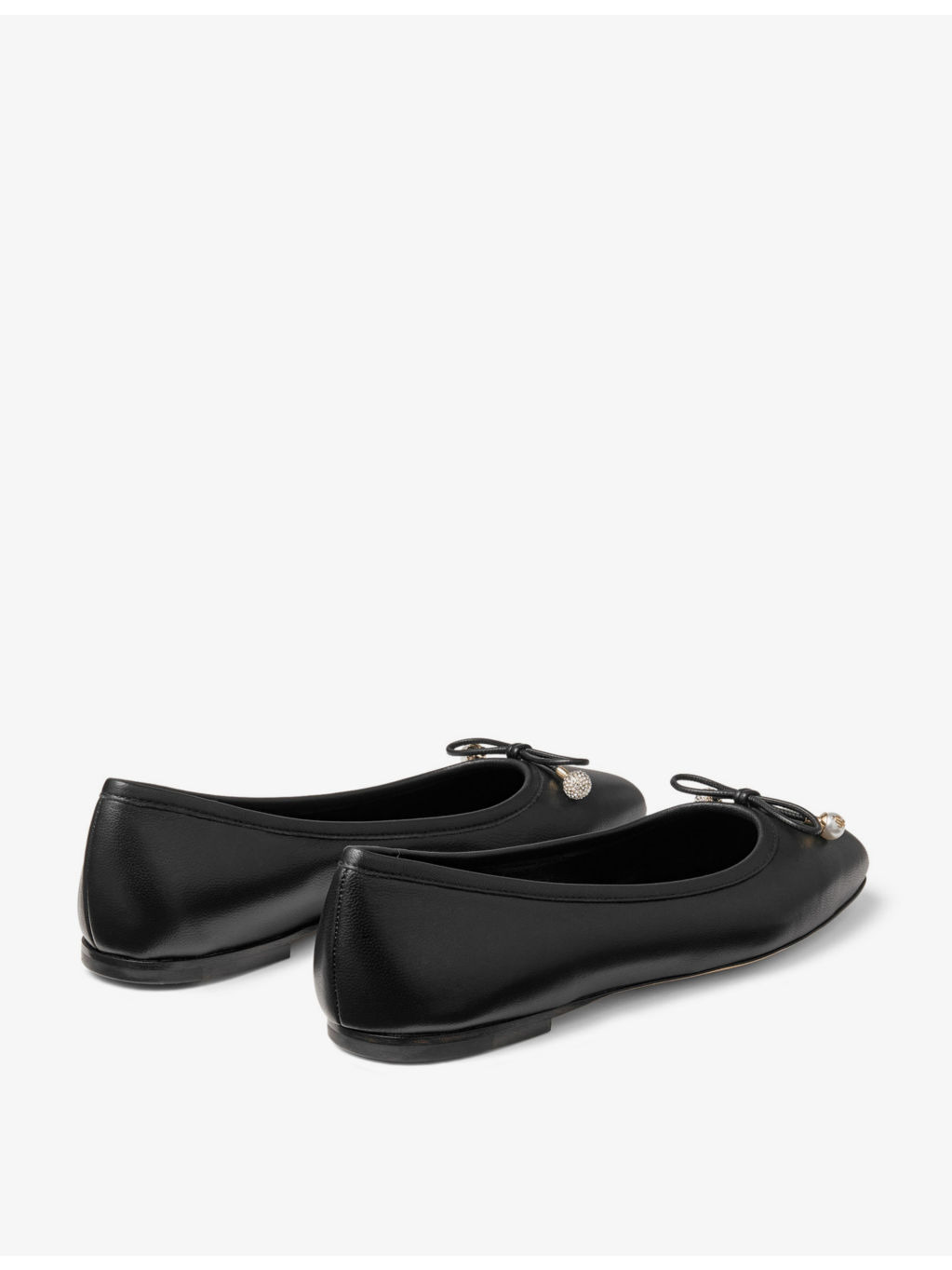 Elme bow-embellished leather ballet flats - 4