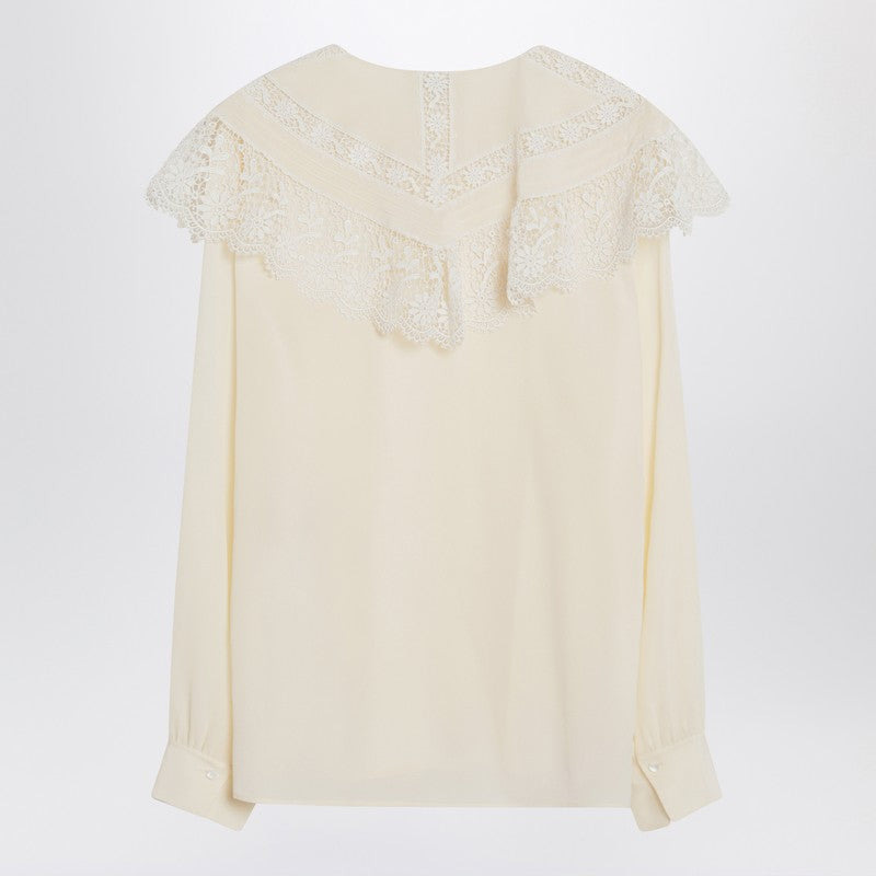 Chloé Ivory Crêpe Shirt Women - 2