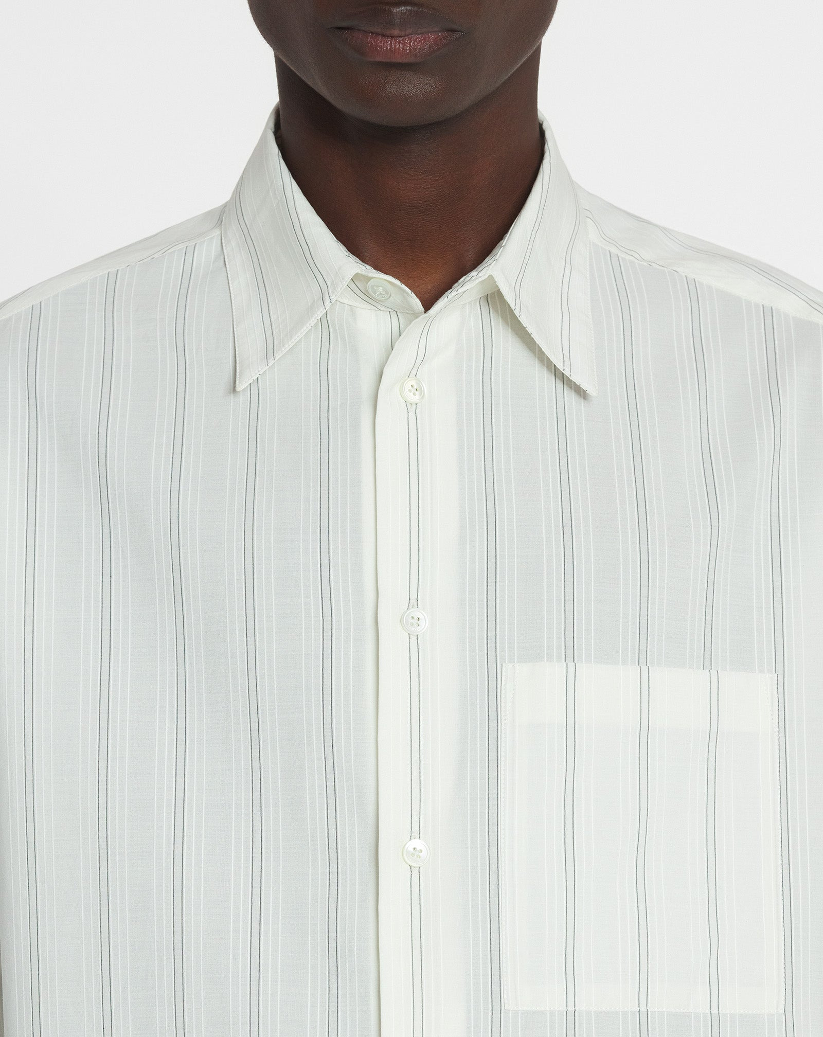 STRAIGHT COTTON SHIRT - 5