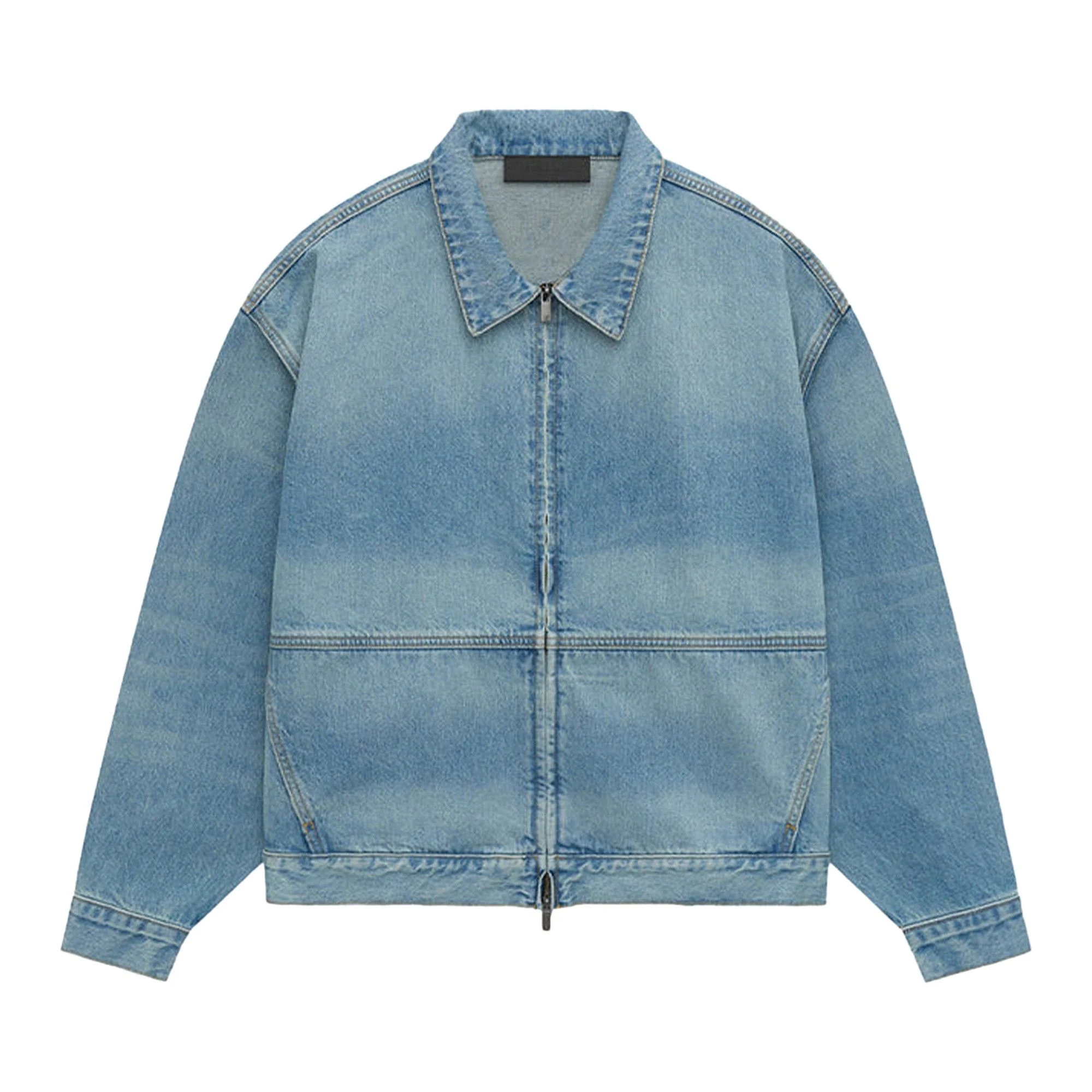 Fear of God Essentials Denim Trucker Jacket 'Vintage Blue' - 1