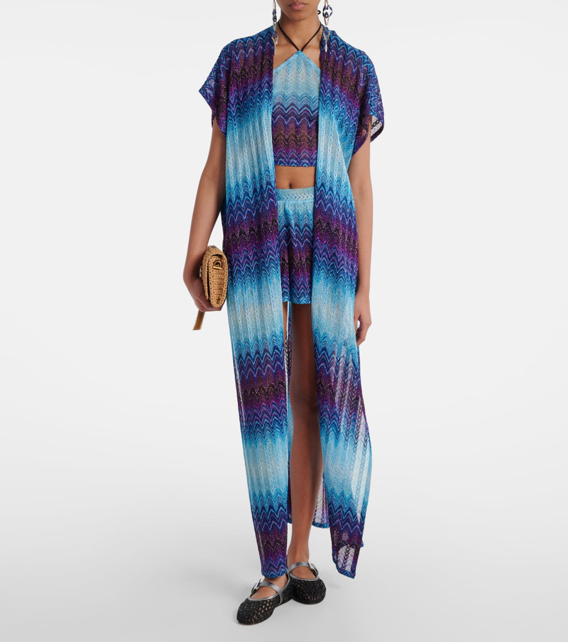 Missoni Zig Zag lamé wide-leg shorts outlook