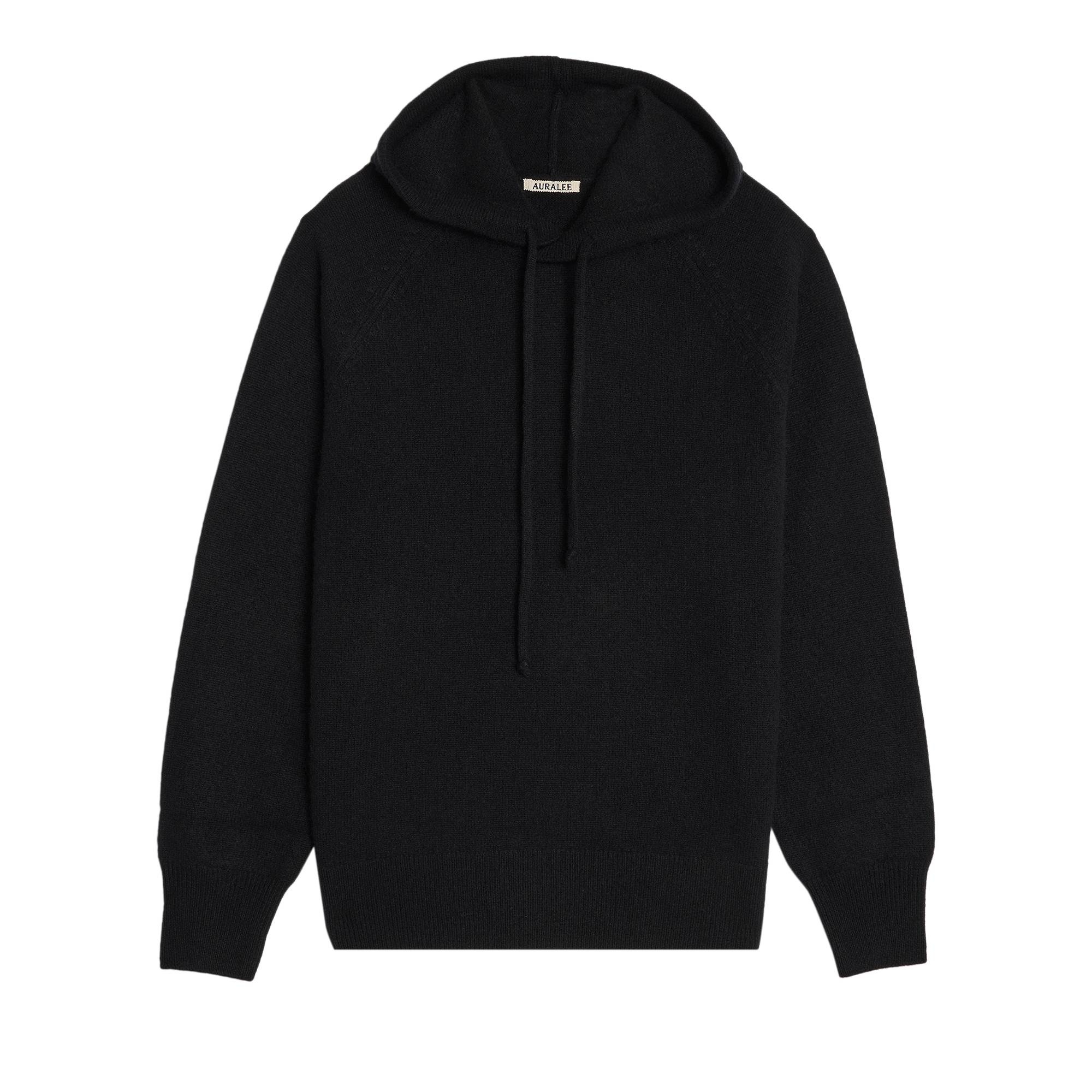 Auralee Knit Hoodie 'Black' - 1