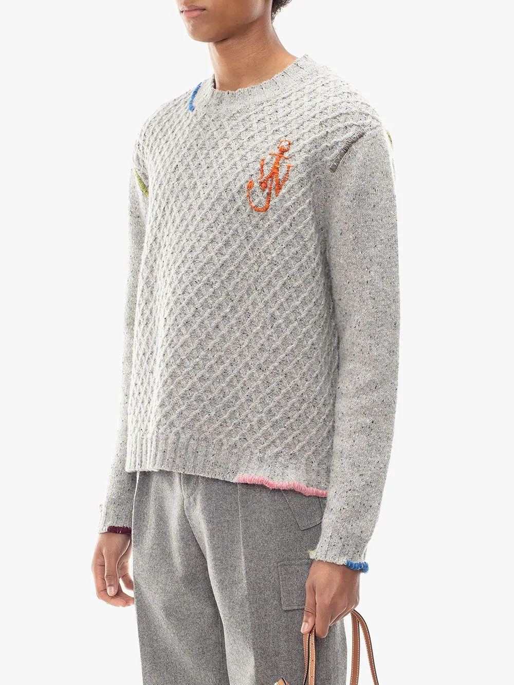 crew neck knitted jumper - 2