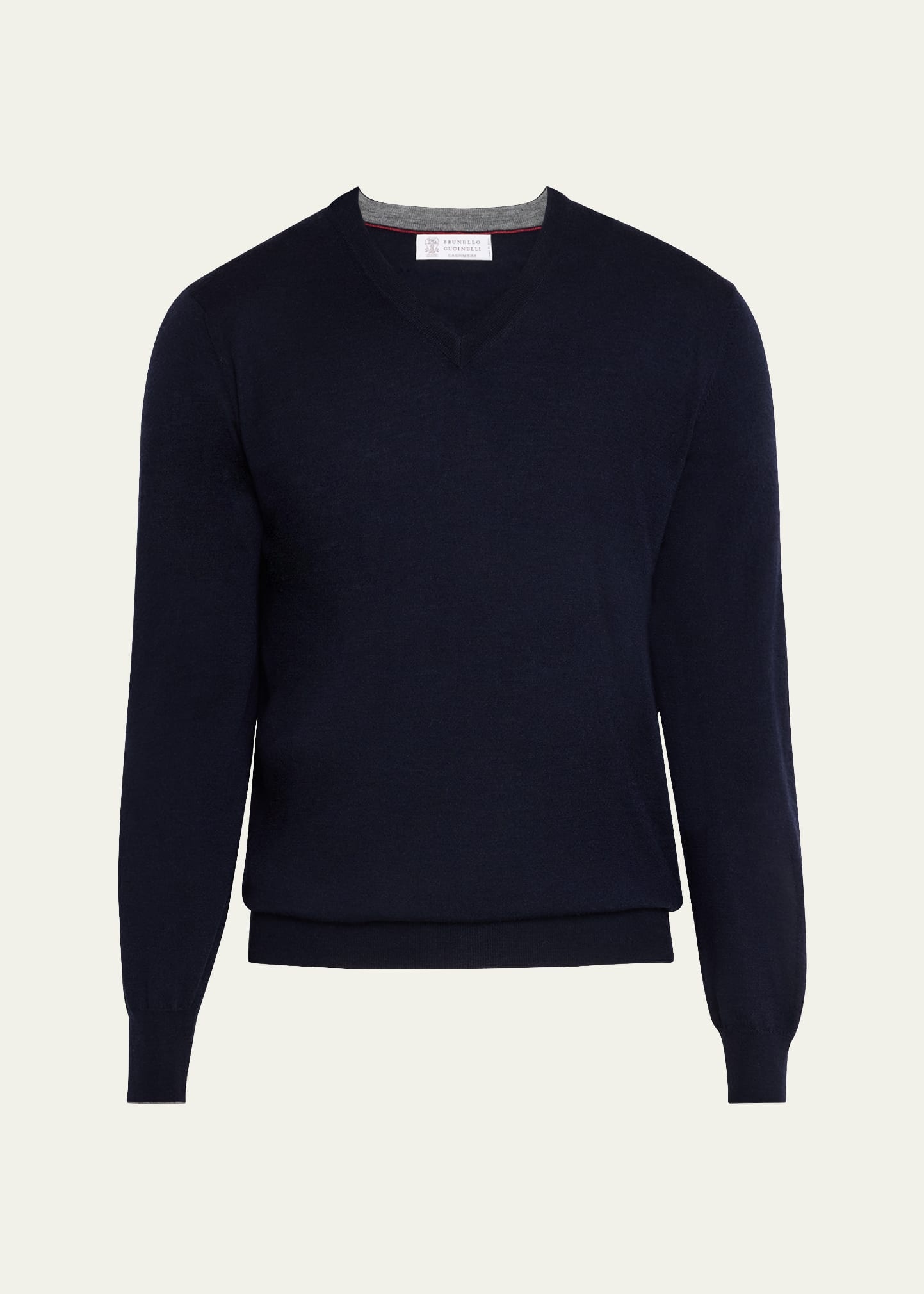Men's Wool-Cashmere V-Neck Sweater - 1