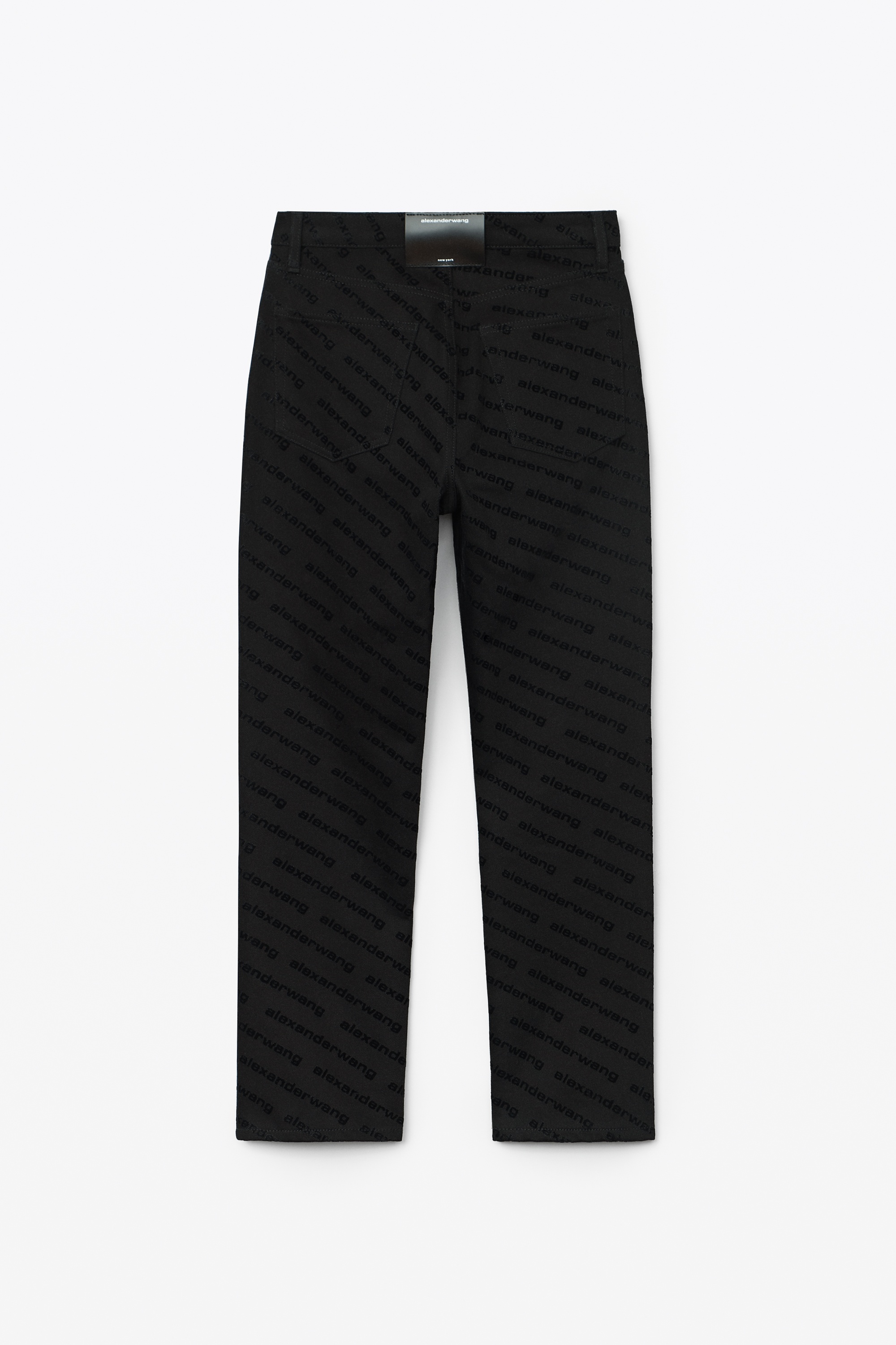 HIGH RISE LOGO PRINT JEAN - 5
