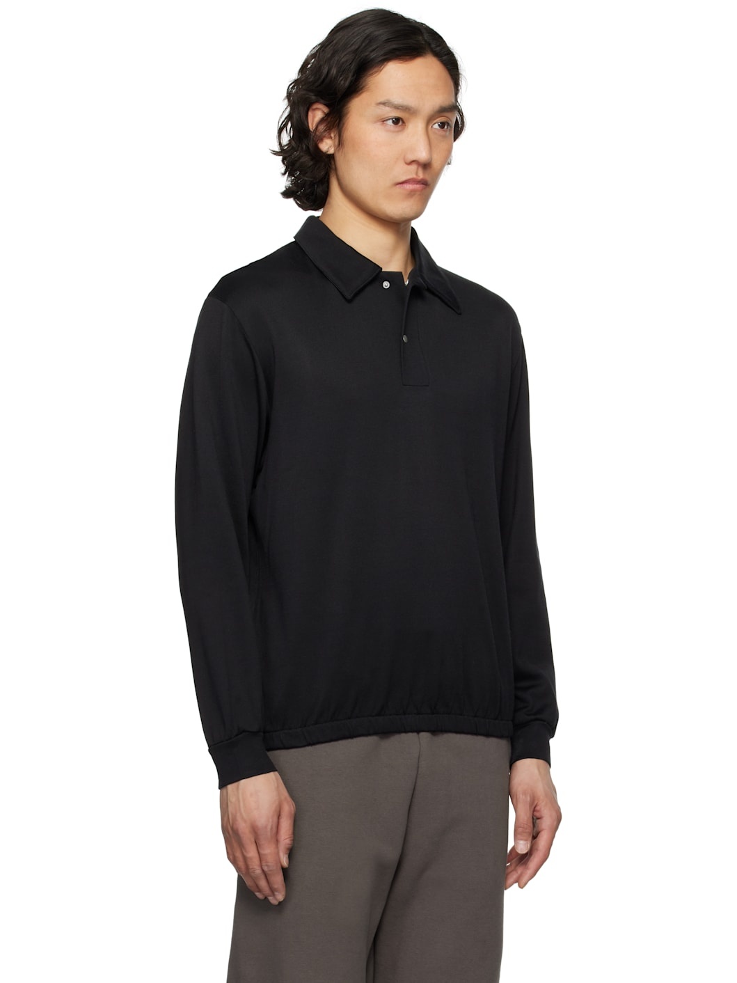 Black LS Richmond Polo - 2