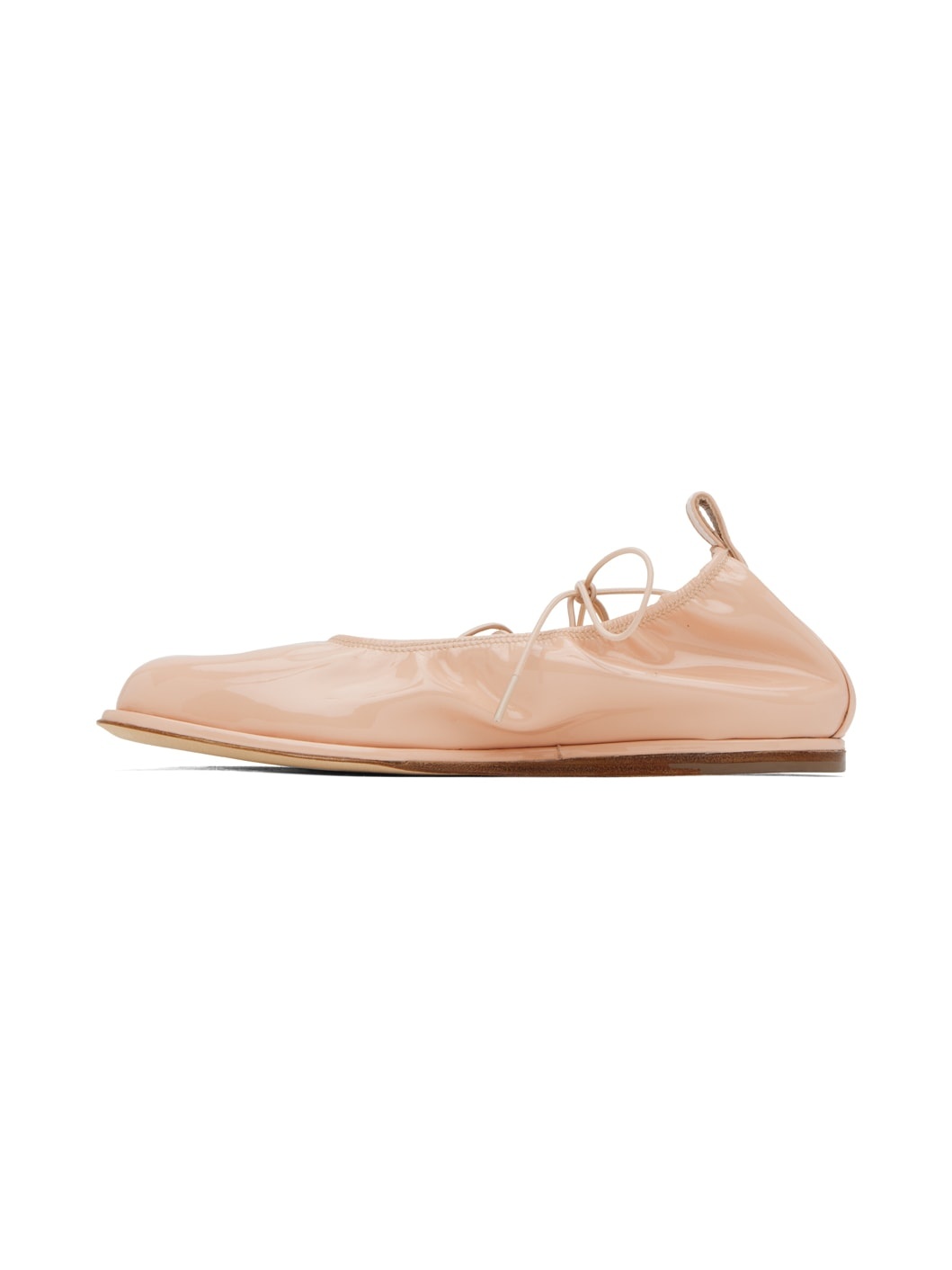 Pink Heart Toe Ballerina Flats - 3