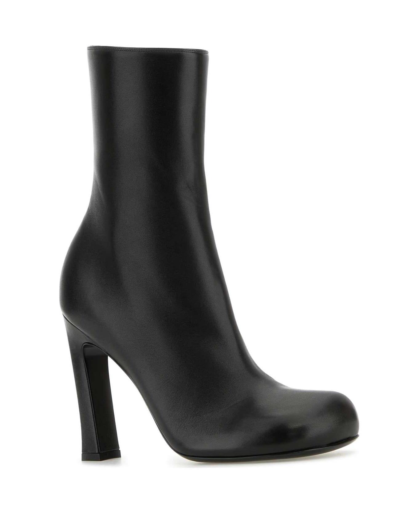 Black Leather Nico Ankle Boots - 2