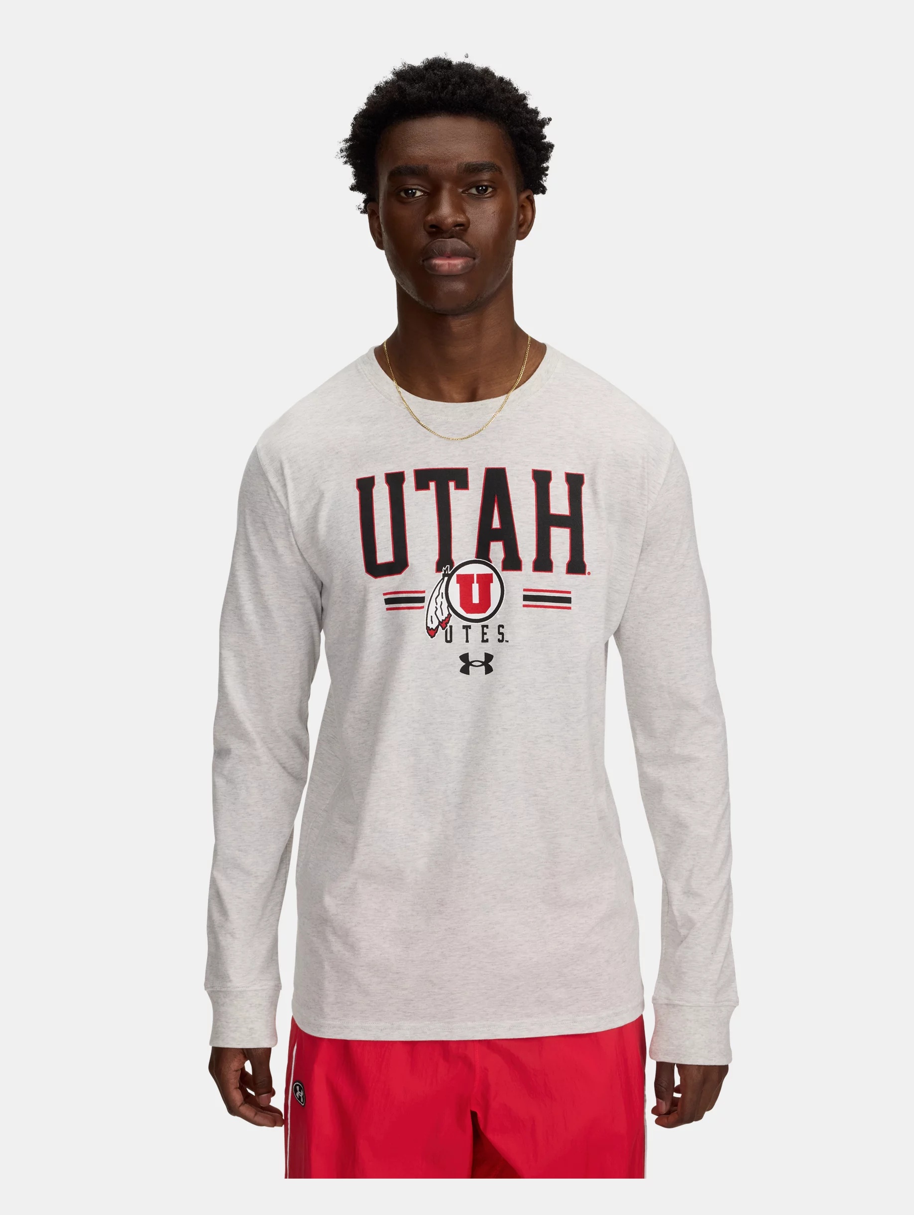 Men's UA Performance Cotton Collegiate Long Sleeve - 2