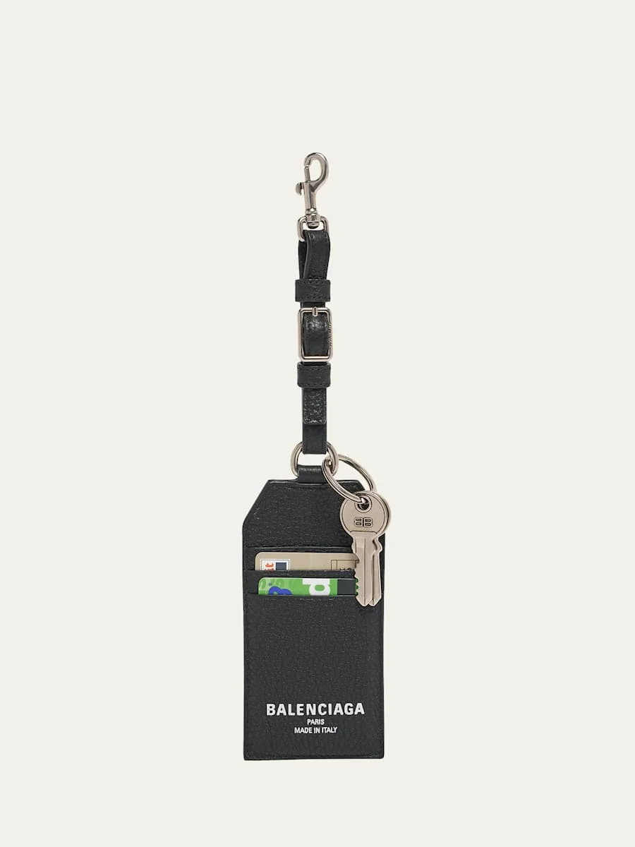 Men's Credit Charm Keychain Card Holder - 1