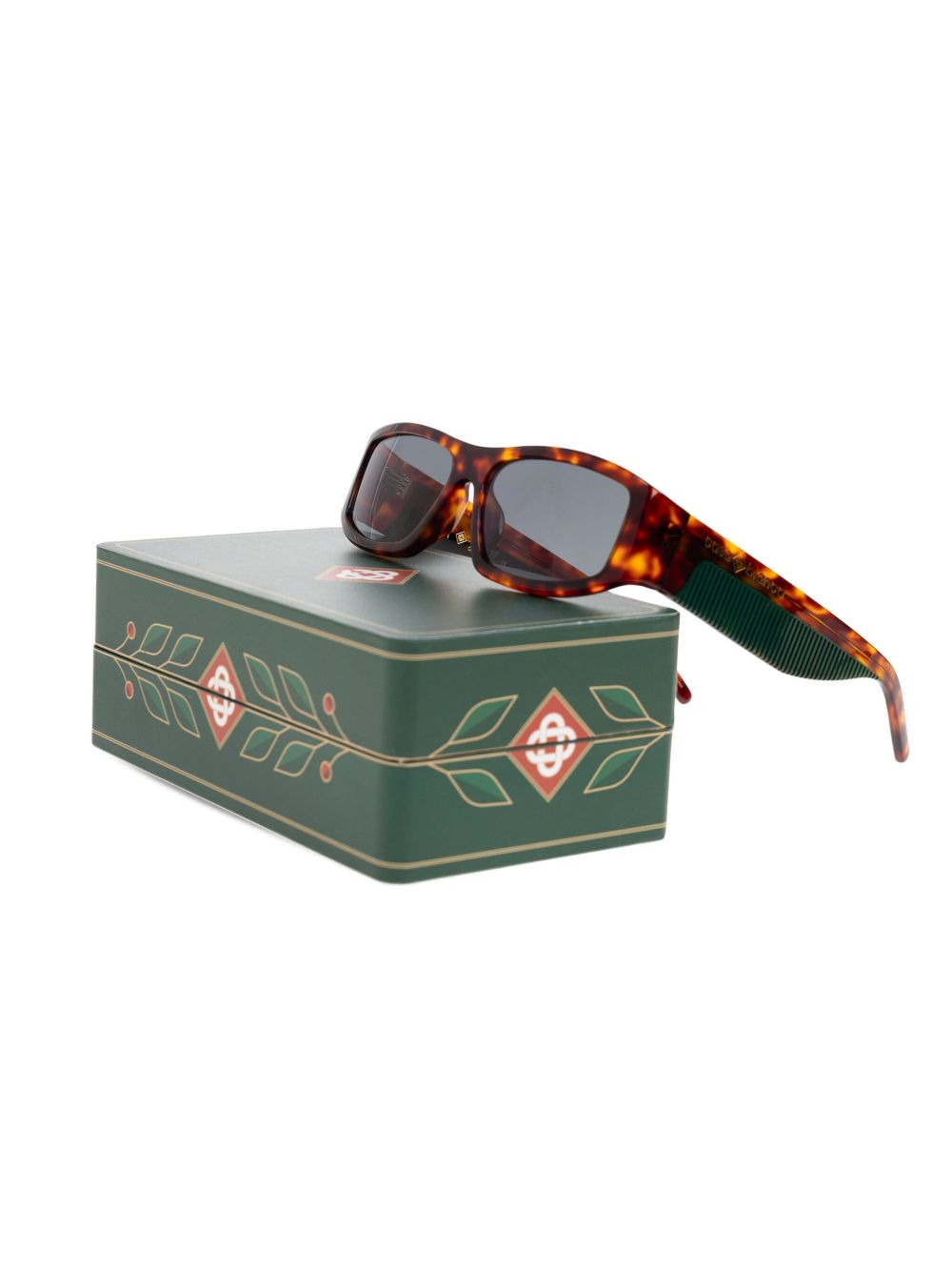 rectangle tortoiseshell sunglasses - 2