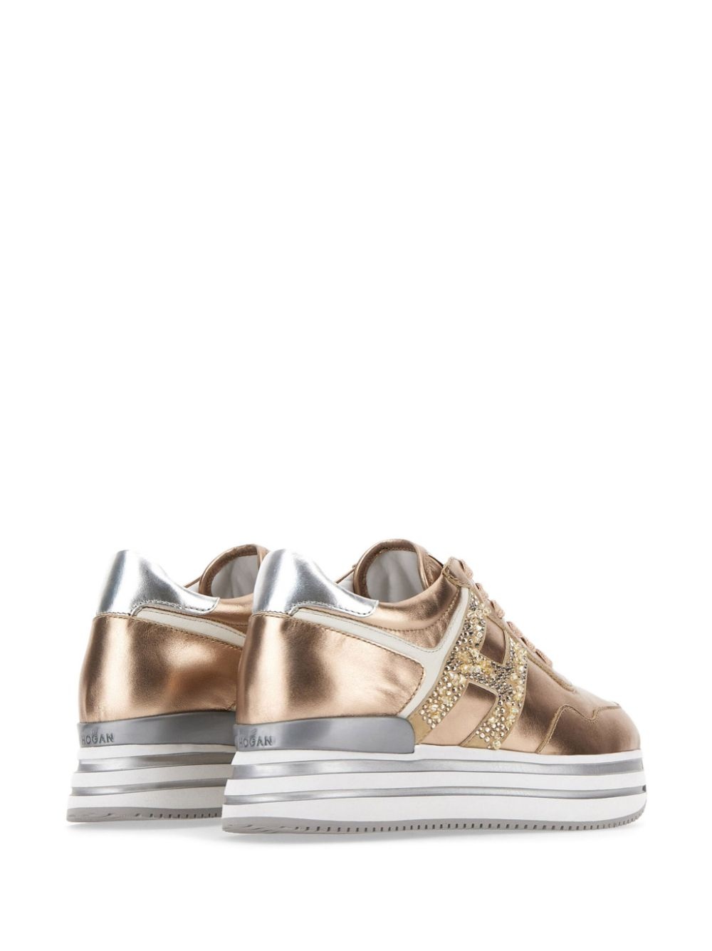 Midi metallic platform sneakers - 3