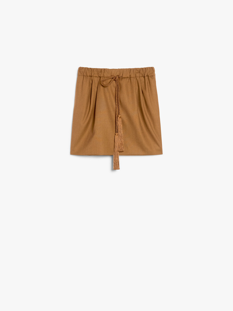TABARIN Wool, silk and mohair canvas miniskirt - 1