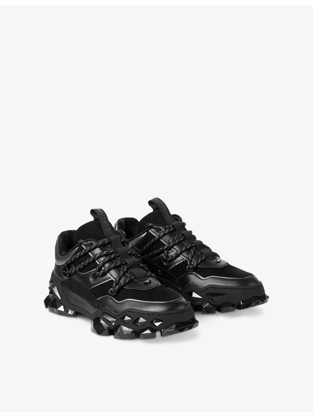 Diamond X II Mixed Leather Low-Top Trainers - 2