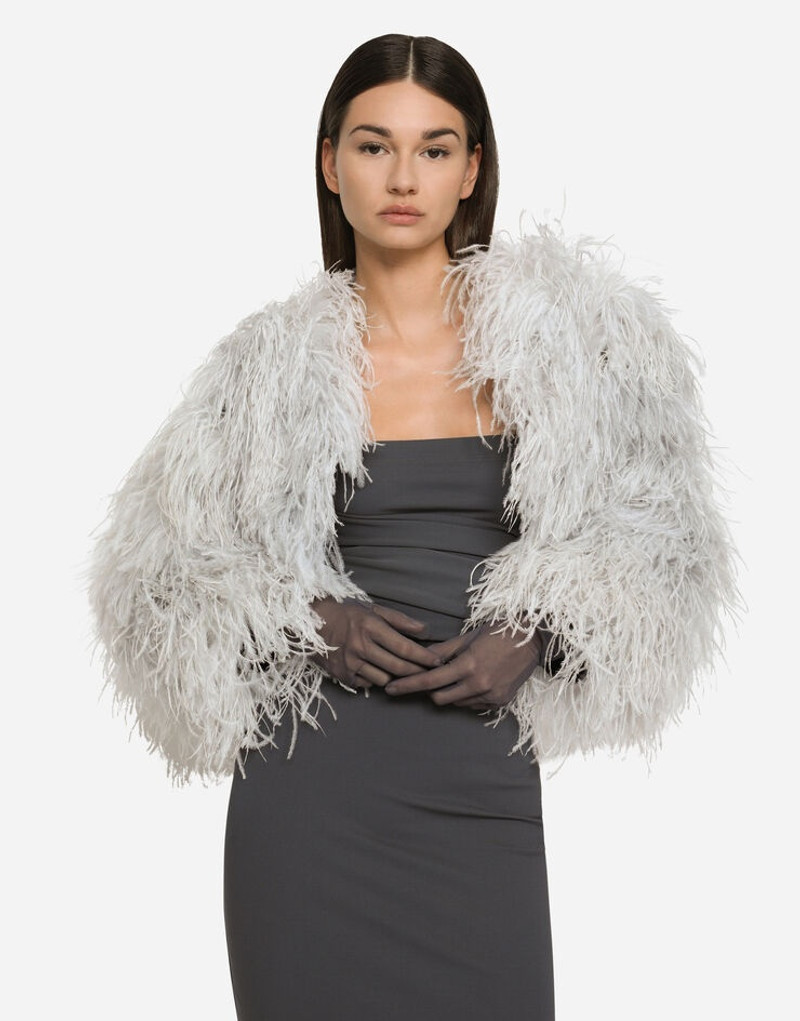 Ostrich feather bolero jacket 4