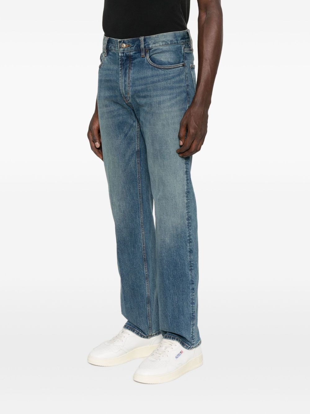 cotton-ble3nd denim jeans - 3