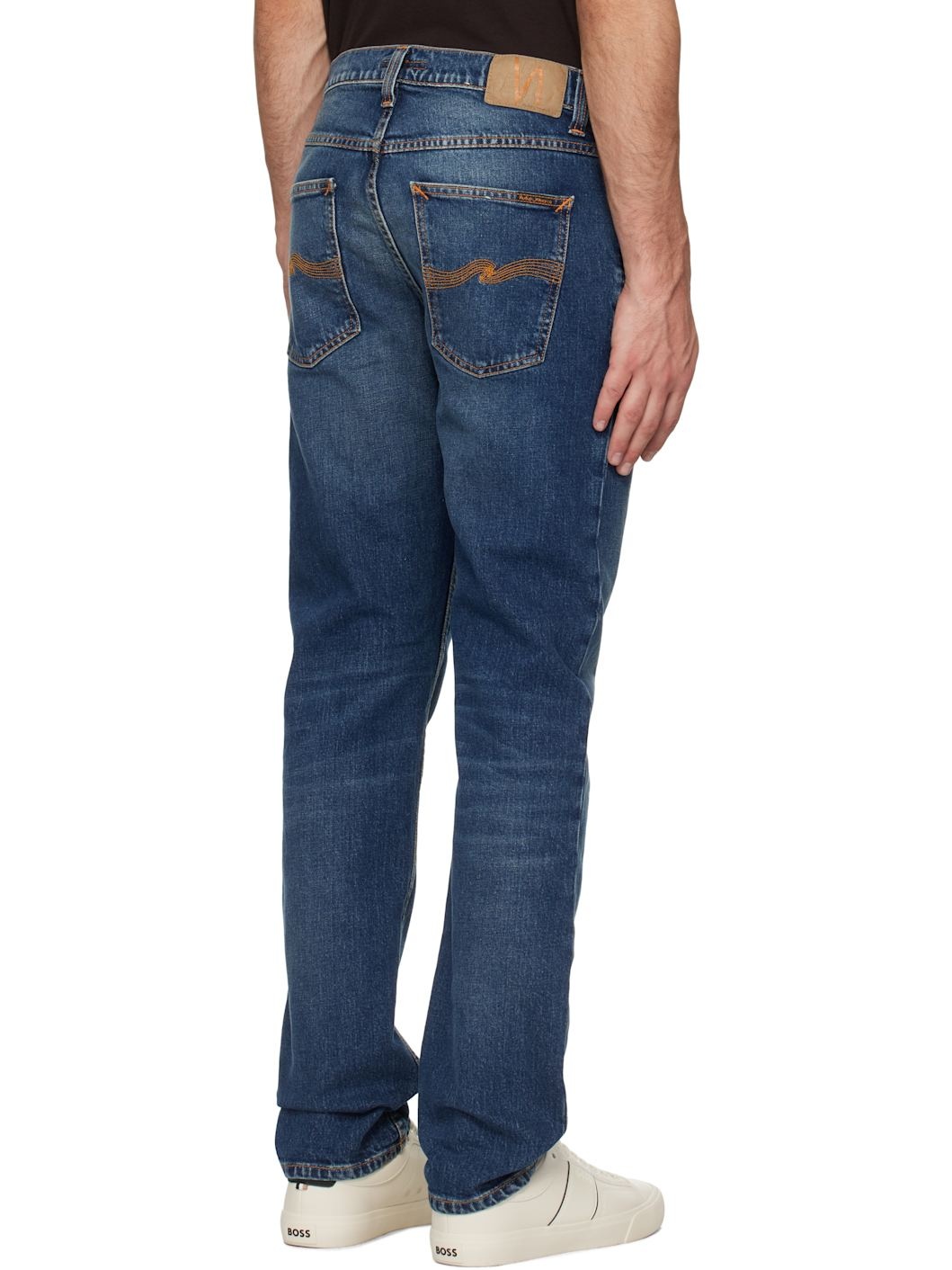 Blue Solid Ollie Jeans - 3